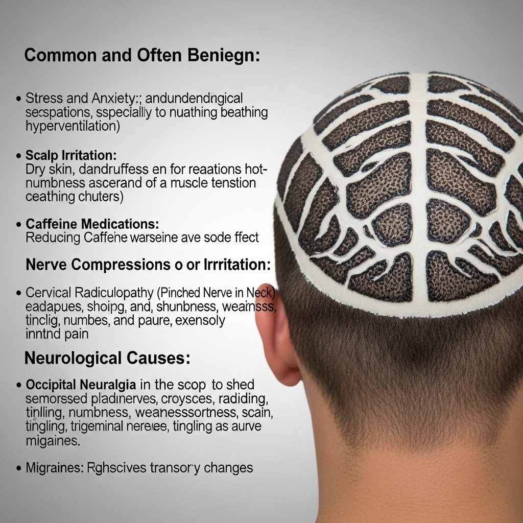 tingling in head