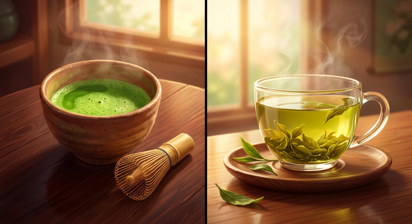 matcha vs green tea